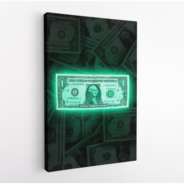 shining money canvas art