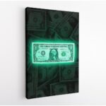 shining money canvas art