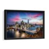 tower btower bridge view frridge view framed canvas black frame