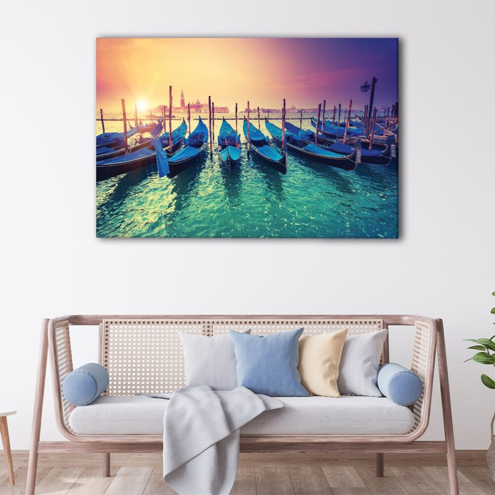 1 panels grand canale sunrise canvas art