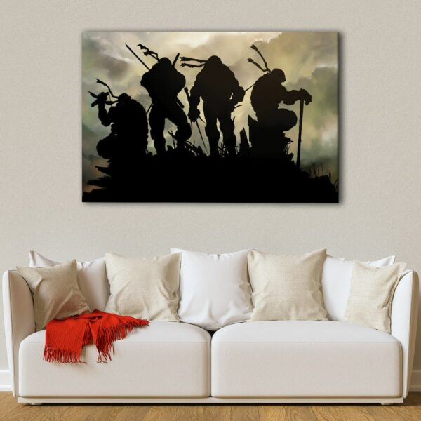 1 panels ninja turtles canvas art