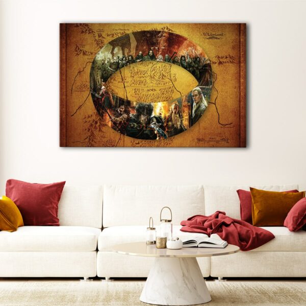 1 panels the hobbit canvas art