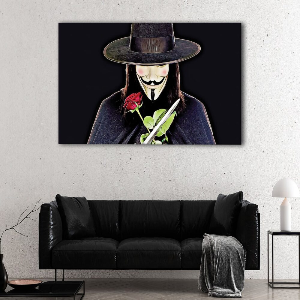 1 panels v for vendetta canvas art