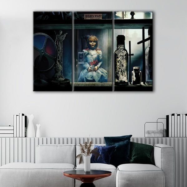 3 panels annabelle canvas art