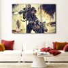 3 panels army of two canvas art