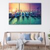 3 panels grand canale sunrise canvas art