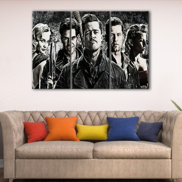 3 panels inglourious basterds canvas art