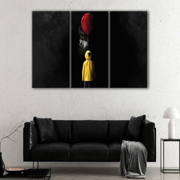 3 panels it movie canvas art