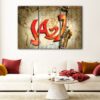 3 panels jazz world canvas art