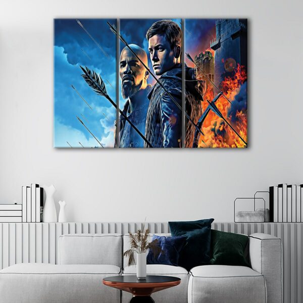 3 panels robin hood 2 canvas art