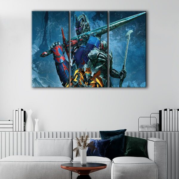 3 panels transformers canvas art