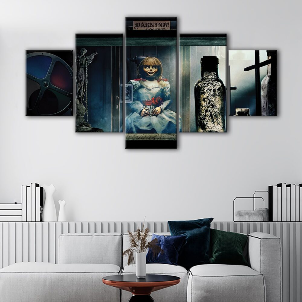 5 panels annabelle canvas art