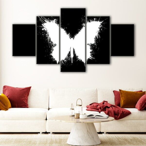 5 panels butterfly effect canvas art