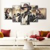 5 panels extraordinary gentlemen canvas art