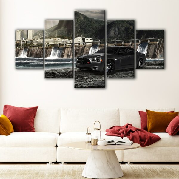 5 panels fast five canvas art