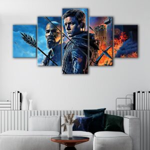 5 panels robin hood 2 canvas art