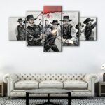 5 panels the magnificent seven canvas art