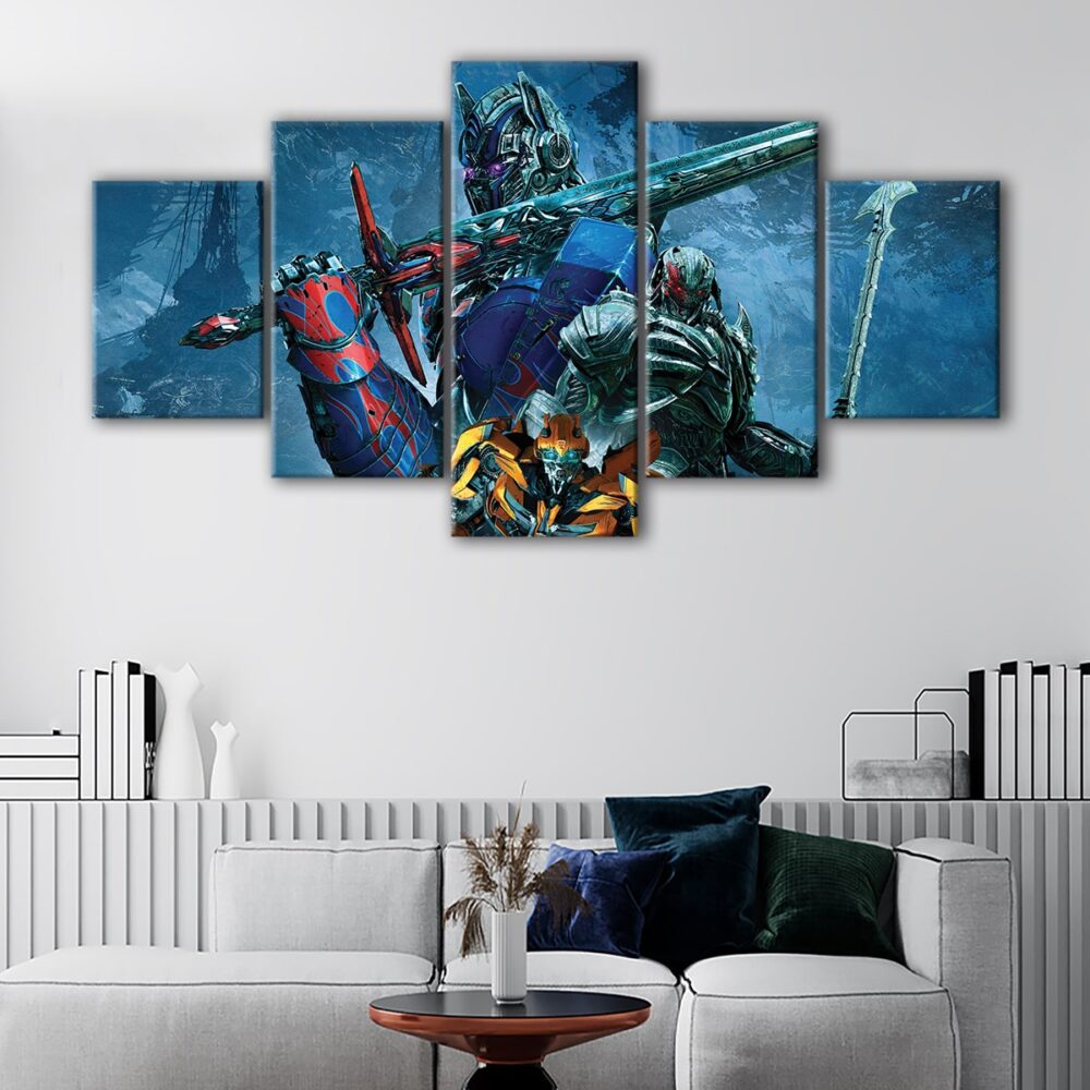 5 panels transformers canvas art