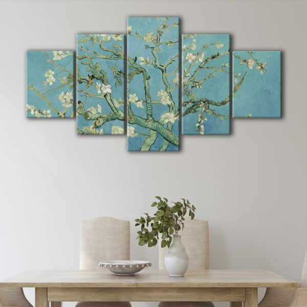 5 panels van gogh almond blossom canvas art