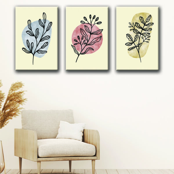 boho plants canvas art1