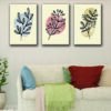 boho plants canvas wall decor