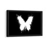 butterfly effect framed canvas black frame