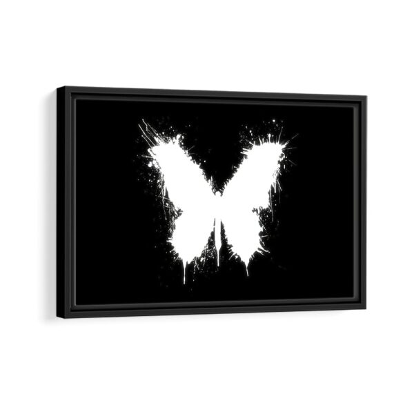 butterfly effect framed canvas black frame