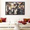 extraordinary gentlemen floating frame canvas