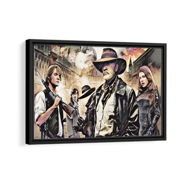 extraordinary gentlemen framed canvas black frame