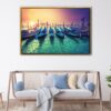 grand canale sunrise floating frame canvas