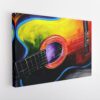 guitar painting giclee stretched canvas