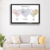 hello i do map black floating frame canvas