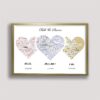 hello i do map framed canvas gold frame