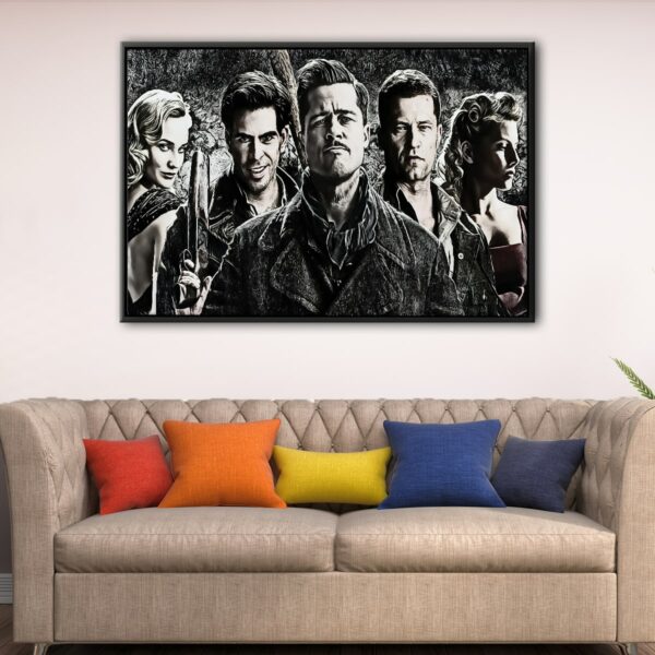 inglourious basterds floating frame canvas