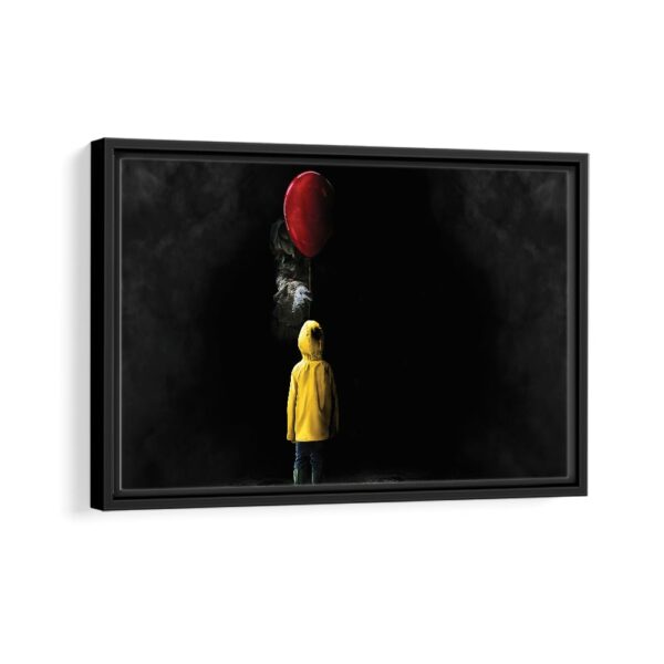 it movie framed canvas black frame