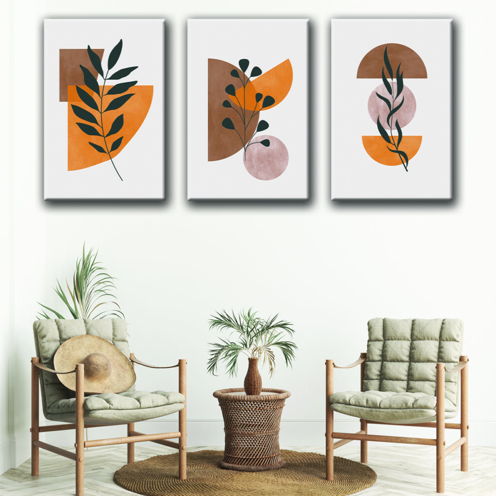 minimalist botanical canvas art 1