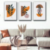 minimalist botanical canvas wall decor