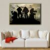 ninja turtles floating frame canvas