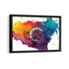 piano notes framed canvas black frame