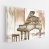 piano sketch stretched canvas