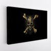 pirate skull stretched canvas