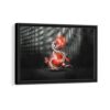 red dragon framed canvas black frame