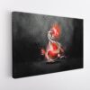 red dragon stretched canvas