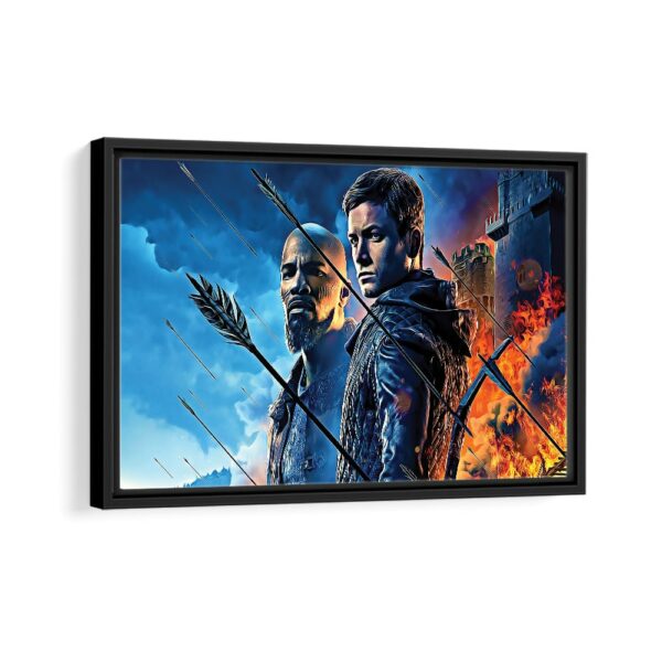 robin hood 2 framed canvas black frame