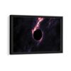 solar eclipse framed canvas black frame