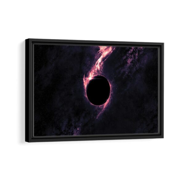 solar eclipse framed canvas black frame