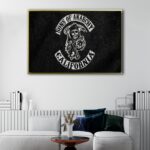 sons of anarchy floating frame canvas