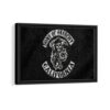 sons of anarchy framed canvas black frame