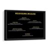 success rules framed canvas black frame