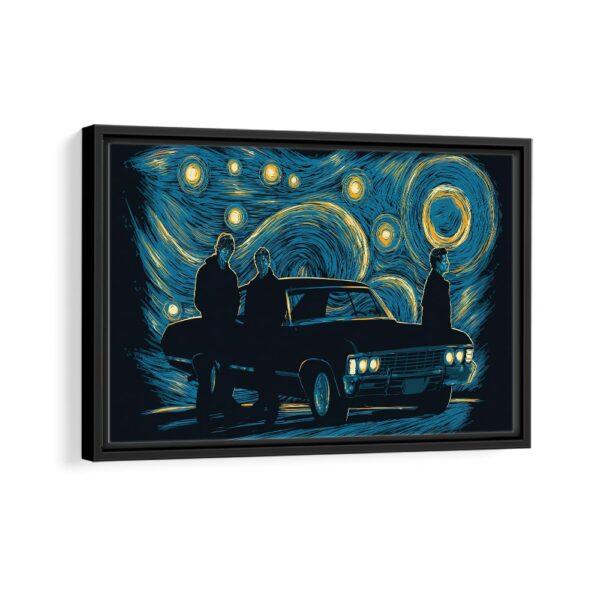 supernatural framed canvas black frame